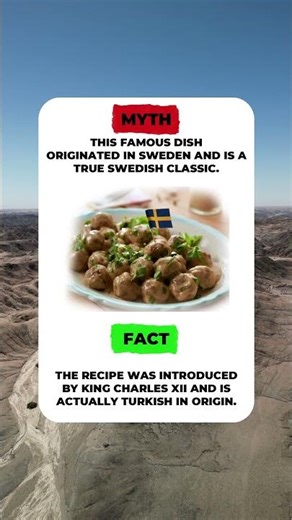 Meatballs Are NOT Swedish! 🇸🇪🇹🇷 #myth #fact #truth #false