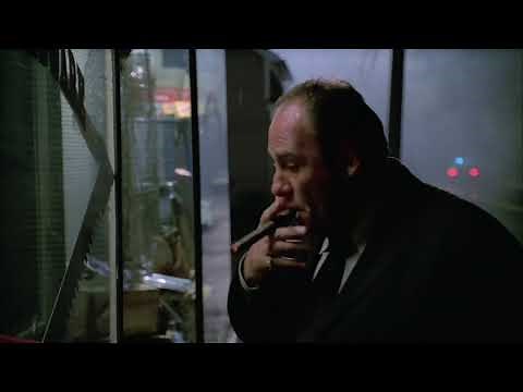 Tony sopranos smoking scene