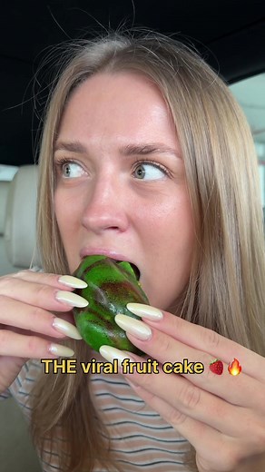 @european_cafe viral fruit cake in Global Village 🍓✨ That crunch, that cream… I’m obsessed 😍 100% worth the hype #dubaifood #asmr #mukbang #fruit