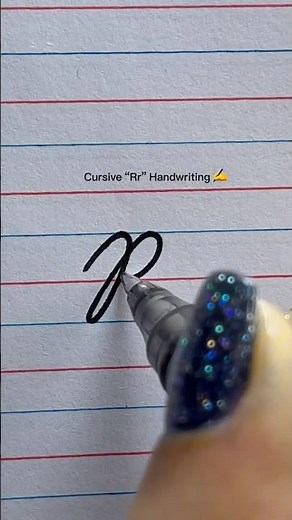 How to write ‘R’ & ‘r’ in cursive?🤔