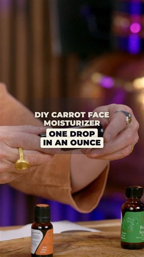 DIY Carrot Face Moisturizer - One Drop in an Ounce