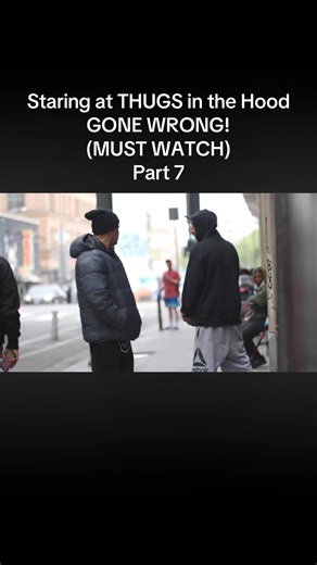 Staring at THUGS in the Hood GONE WRONG! (MUST WATCH) part 7#hood #prank #funny #losangeles