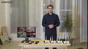 OHWOAI 8CH 5MP Wired Home Security Camera System Outdoor with 1TB Hard Drive,DVR Video Surveillance Security Camera System,Surveillance DVR Kits 1080p Security Camera Night Vision APP