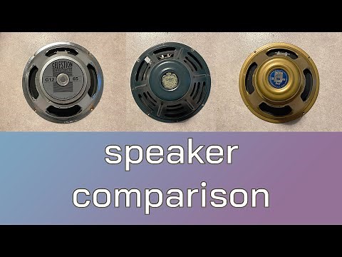 Comparing Celestion G12-65, Weber 12A125 and Celestion Gold