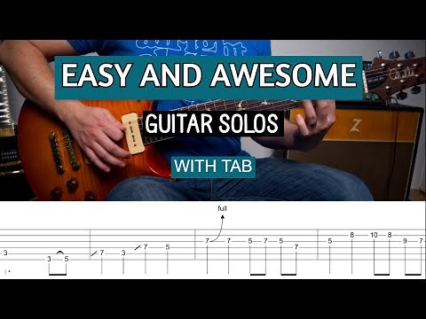 7 Easy Guitar Solos With TAB