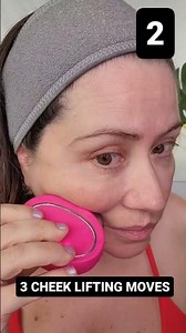 😊 3 CHEEK LIFTING MOVES W FOREO BEAR 😊 #beautytools #foreobear #microcurrent #shorts