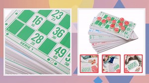 Totority Russian Lotto Game Set with Wooden Number Barrel and Board, 48 Cards and 90 Pieces Bingo for Adults, Kids, Family Bingo Game Night, School Activity and Parties