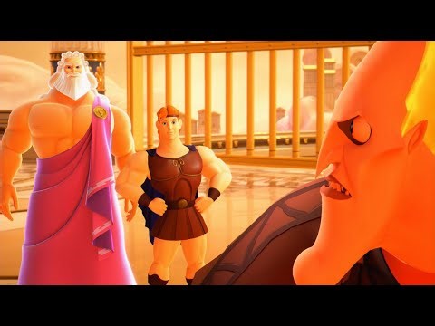 Kingdom Hearts 3 - All Cutscenes Full Movie Hercules Olympus
