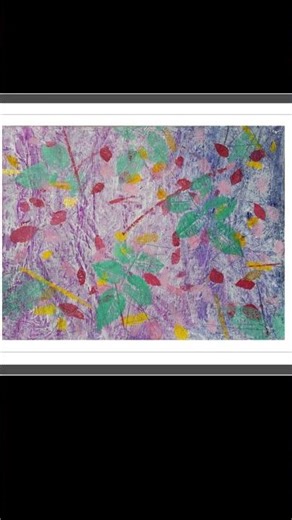 Monoprinting demo with acrylic paint, paper stencils, wraps and leaves.