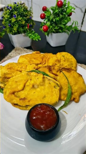 Barish Special Baingan Pakode 🌧️ | 5 Min Me Super Crispy!