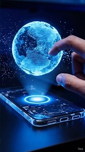 Futuristic Hologram Interaction | Macro Cinematic