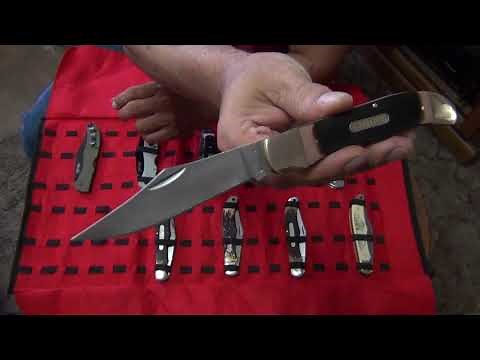 Stiletto's Schrade 125OT & 500SC & Uncle Henry 127UH & Cold Steel Mustang Pattern Folding Hunters