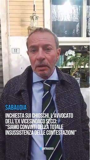 ⚖️ Inchiesta chioschi di Sabaudia Parla la difesa dell’ex vicesindaco Secci. L’avvocato Archidiacono è netto: 🗣️ «Siamo convinti della totale insussistenza delle contestazioni che ci vengono formulate». Le indagini proseguono, mentre la difesa ribadisce piena fiducia nell’operato e negli esiti giudiziari. #Sabaudia #Cronaca #Giustizia #Inchiesta #Chioschi #ProvinciaDiLatina #LatinaOggi | Latina Oggi