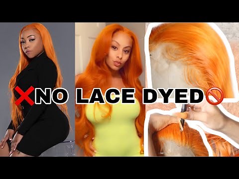 PROTECT LACE FROM DYE | ARROGANT TAE INSPIRED ORANGE HAIR + PLUCK FRONTAL | FOREVER ESSYNCE