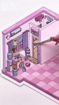 Dream Room Made from Stickers 🎀 #sticker #asmr #diy #craft