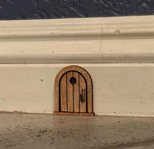 Handcrafted Original Edition Mouse Door/fairy/elf Door: Whimsical Wood Home Decor Three Sizes (2”,3”,4”) Available - Etsy