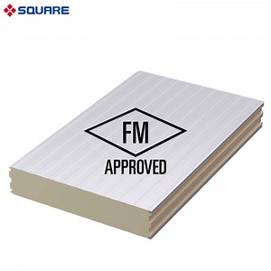 [Hot Item] Square Insulated Panels Fire Resistant FM Approvals Cold Room PIR Sandwich Panels