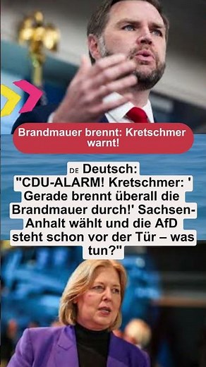 Brandmauer brennt Kretschmer warnt! | #Kretschmer #Sachsen #Brandmauer #AfD #SachsenAnhalt #Landtags