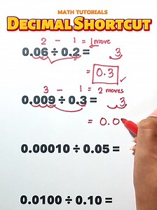 Amazing Decimal Trick‼️💯 #Math #mathteachergon #mathhacks #MathematicsChallenge #mathtricks #mathtechnique #basicmath #division #decimals #mathtrick | Math Tutorials