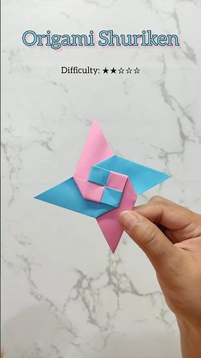Origami Shuriken Demo | Sticky Note Ninja Star