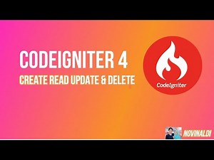 Tutorial CRUD di Codeigniter 4