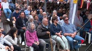 Hundreds of people have gathered in Pyrmont for the unveiling of more than 800 names added to the National Monument of Migration. One of those is Peter Stavropoulos, who migrated from Greece in 1947 sharing what he loved most about arriving in Australia. The ceremony celebrated Australia's rich cultural heritage and included musical performances. 7NEWS at 6pm. More local news: 7news.com.au/news/sydney #Pyrmont #7NEWS | 7NEWS Sydney