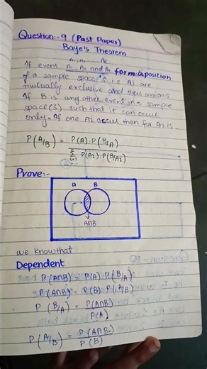 Bayes theorem #universityofeducation #bsmathematics