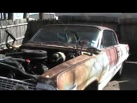 63 impala video 67 engine removal begins