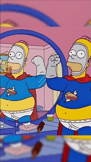 Homer become pie man #thesimpsons #animerecap