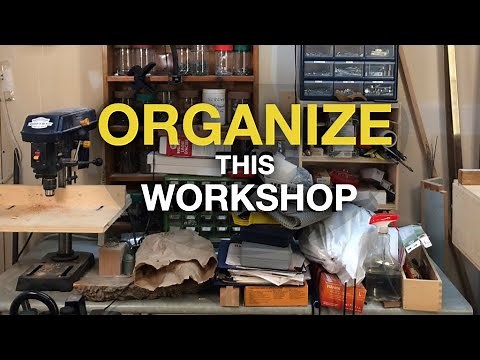 Workshop Organization with Small Parts Organizers and Storage Cabinets - Cabinetmaking
