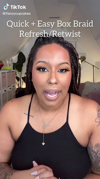 Easy Box Braid Refresh Tutorial | Extend Braided Style Life
