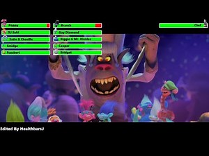 Trolls (2016) Final Battle with healthbars