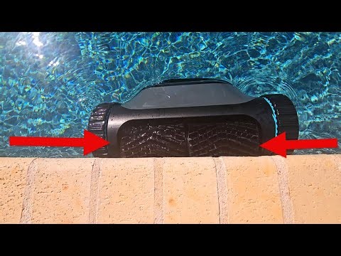 Cordless Robot Pool Vacuum Climbing Pool Walls!