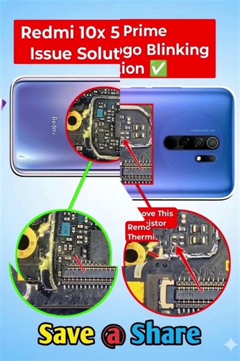 Redmi 9 Prime Charging Logo Blinking Solution