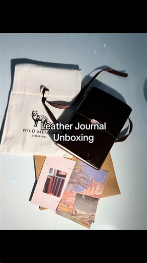 Unboxing My First Leather Journal from Wild Memoir