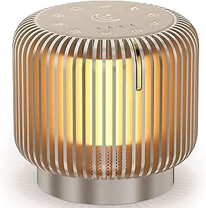 Bluetooth Speaker with 26 Soothing Sounds, Dimmable Night Light, Timers for Bedroom Home Office, Gifts