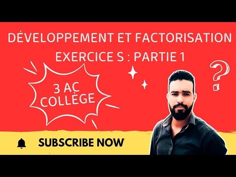 Développement et Factorisation : Exercices - Partie 1