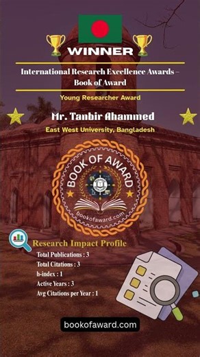 Mr. Tanbir Ahammed | Young Researcher Award #winner #award #worldresearchawards