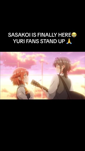 IVE BEEN WAITING YEARS FOR THIS #sasakoi #sasayakuyounikoiwoutau #yuri #gl #anime