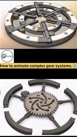 How to Animate Complex Gear Systems ⚙️ | Mechanical Design Tips #Shorts