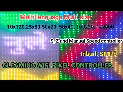 Multi language Multi Size Wifi Pixel controller