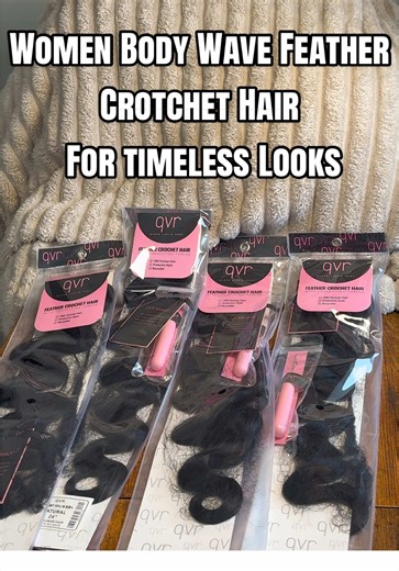 Women Body Wave Feather Crotchet Hair for Timeless Looks
