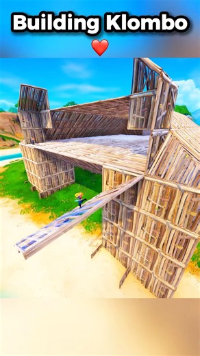 Building Klombo ❤️ #fortnite #fortniteshorts