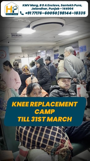 Knee Replacement Camp – Now Till 31st March 2026 ➡️ Both knees replacement starting at just ₹2.30 lakh ➡️ Availability of Robotic Surgery Gold Implants ➡️ Free Robotic Surgery on ECHS Card 👨‍⚕️ Dr. Sunit Agrawal MS (Orthopaedics) Robotic Joint Replacement Surgeon American Trained | 25 Years of Experience 📞 Contact Today: 91 77176-60050 91 98144-18335 📍 Address: KMV Marg, BDA Enclave, Station Pula, Jalandhar, Punjab – 144004 . . . . . #KneeReplacement #RoboticKneeReplacement #OrthoCare #JointC