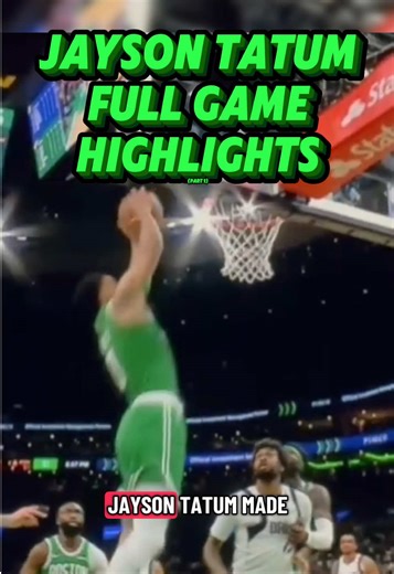 Jayson Tatum vs Dallas Mavericks Full Game Highlights