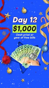 ✨ Day 12 – the grand finale Today’s biggest prize: $1,000 cash or a year of free bills. 🎆 Thanks for joining us for 12 Days of Switchmas! Don't forget to head to Finder's Instagram to enter now. | Finder AU