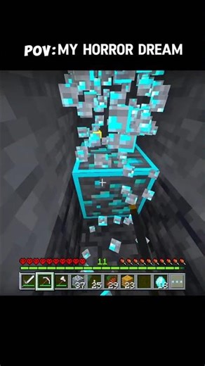 MINECRAFT HORROR DREAM 😢 #minecraft #minecraftshorts #shorts