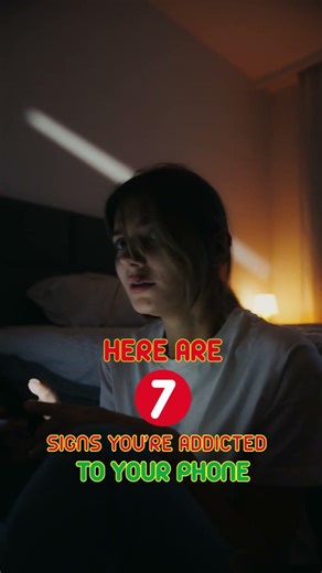 Here are 7 signs you're addicted to your phone #PhoneAddiction ##screentime #SocialMediaAddiction