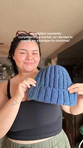 I hope she loves it! 🖤🧶 #crochet #crochetgift #crochetcardigan #cardigans #crochetersoftiktok #crochetinspiration #crochetersofinstagram #crocheting #crochetlove #crochetpattern #hexicardigan #christmas #christmasgift | Alexandra Martin