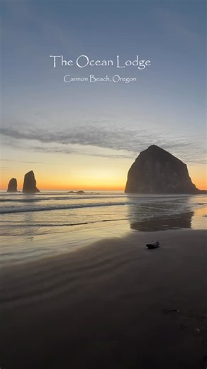 Ocean Lodge | Oceanfront hotels Cannon Beach Oregon on Instagram: "Welcome to the first sunset of September! If this is any indication, we’re in for a beautiful autumn at The Ocean Lodge. We hope you’ll join us for cozy nights by the fire and stunning views like this. #CannonBeach #OregonCoast #TheOceanLodge #OregonIsBeautiful #FallattheBeach"